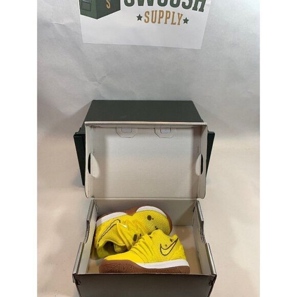 Nike Kyrie Irving 5 V Spongebob Squarepants Optic Gum CN4490 700 Boys Toddler 3c - Picture 6 of 6